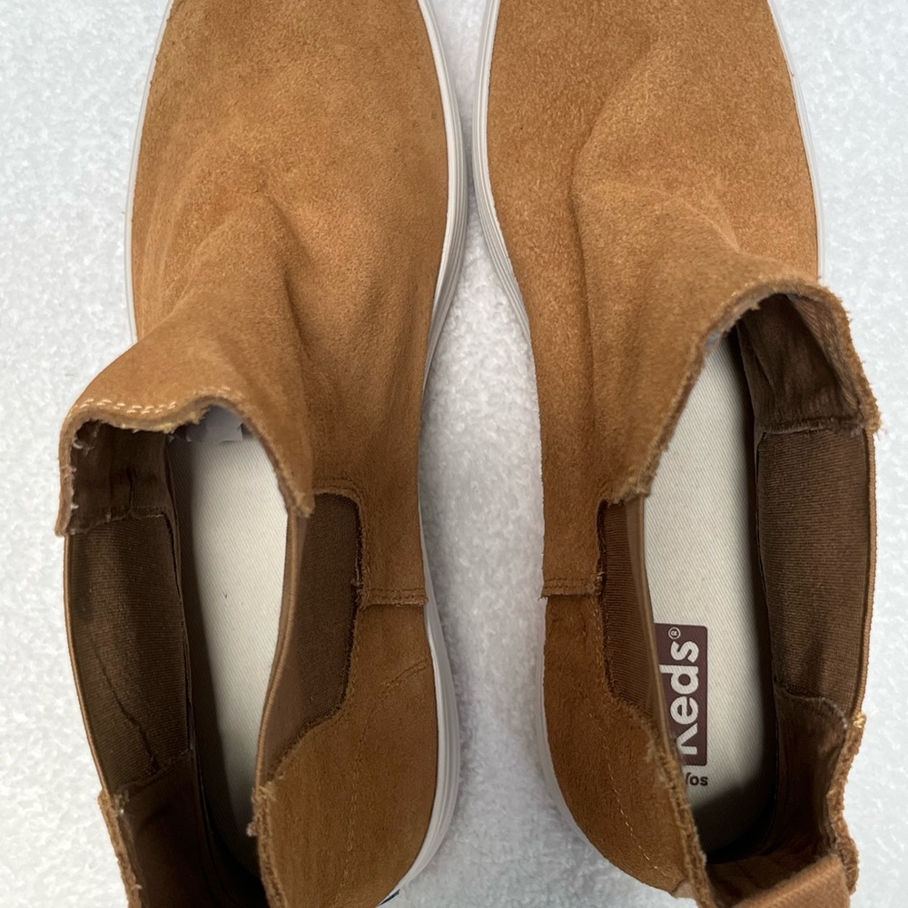 Women’s Keds Brown Suede Platform Chelsea Boots Size 9.5 NWOT - Picture 5 of 6